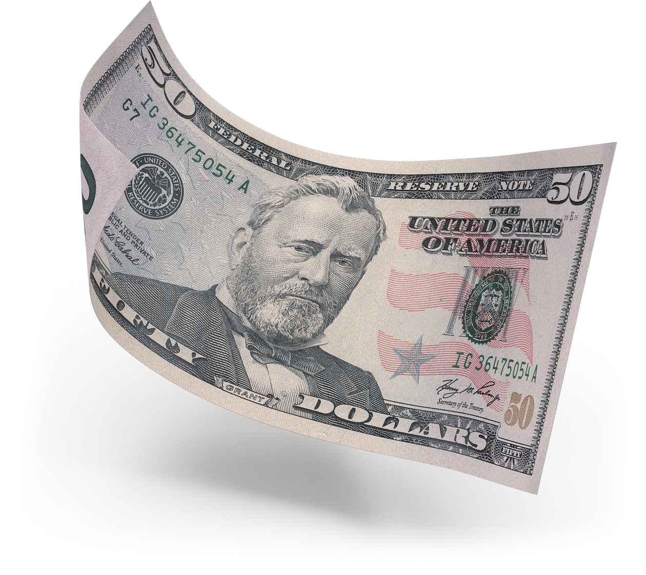 US 50 Dollar Bill.F02.2k-2